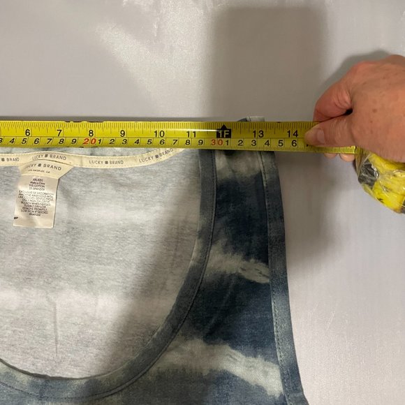 LUCKY BRAND LOS ANGELES Official Women’s Tie Dye Logo Tank Top T-Shirt Sz XL - Picture 6 of 7